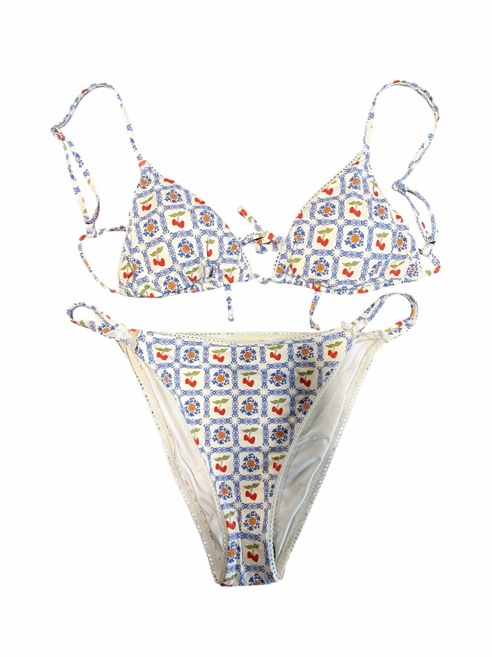 Dippin’ Daisy’s Emilia Bikini Top & Valentina Cheeky Bottoms in Palermo NWT